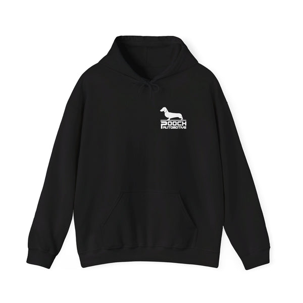 Pooch "Shop Shirt" Heavy Blend™ Hooded Sweatshirt